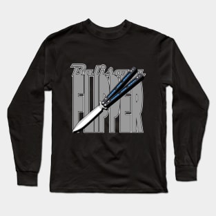 Balisong Flipper 6 Long Sleeve T-Shirt